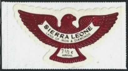 Stamp, Eagle 1 of 7, Sierra Leone,  , Advertisements