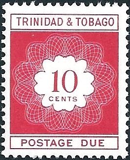 Stamp, Numeral in Circle, Trinidad and Tobago,  