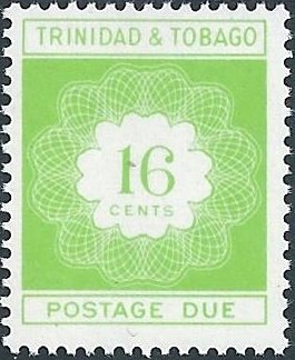 Stamp, Numeral in Circle, Trinidad and Tobago,  