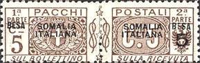 Pacchi Postali Overprint "Somalia Italiana"