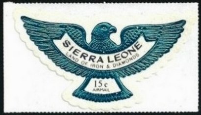 Stamp, Eagle 3 of 7, Sierra Leone,  , Advertisements