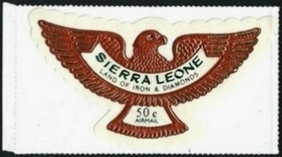 Stamp, Eagle 5 of 7, Sierra Leone,  , Advertisements