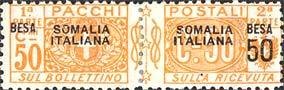 Pacchi Postali Overprint "Somalia Italiana"