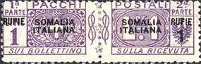 Pacchi Postali Overprint "Somalia Italiana"