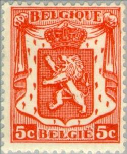 Stamp, Small coat of arms, Belgium,  , Heraldic Animals, Coats of Arms