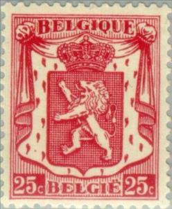 Stamp, Small coat of arms, Belgium,  , Heraldic Animals, Coats of Arms