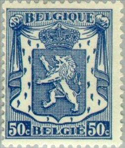 Stamp, Small coat of arms, Belgium,  , Heraldic Animals, Coats of Arms