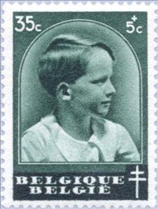 Stamp, Prince Boudewijn, Belgium,  , Royalty, Princes