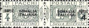Pacchi Postali Overprint "Somalia Italiana"
