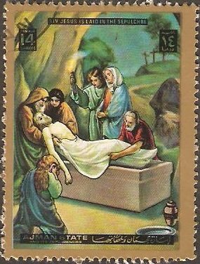 Jesus is laid in the grave