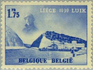 Stamp, Water exhibition, Belgium,  , Heads of State, Special Occasions, Uniforms, Expositions, Water works, Canals