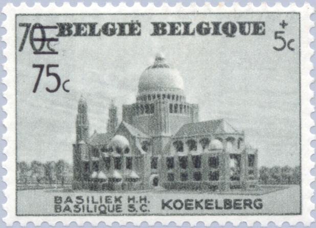 Church of Koekelberg with overprint