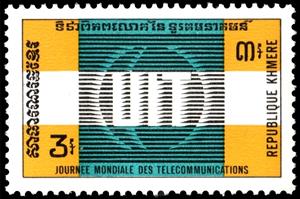 Stamp, World Telecommunications Day, Cambodia,  , Telecommunication