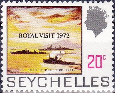 Fleet Re-Fuelling off St.Anne, 1939-45