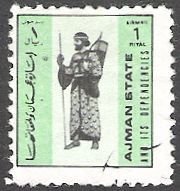 Stamp, Military Uniform, Ajman,  , Uniforms