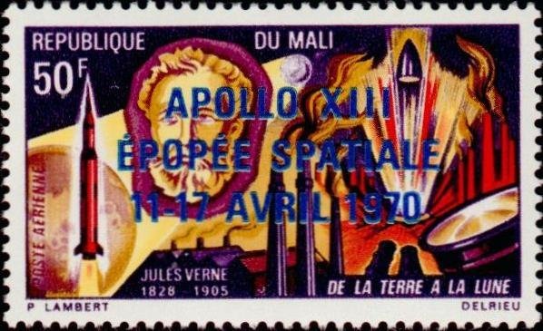 Launch by Rocket and Moon Cannon – Overprinted