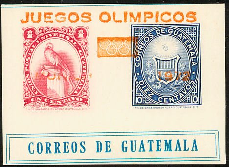 75th Anniv. Of the UPU - souvenir sheet overprinted