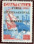 Galleon and freighter - overprinted "INTERFER 71"