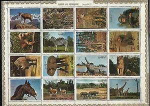 Mini Sheet, Animals; large format, Umm al-Qiwain,  , Animals (Fauna)