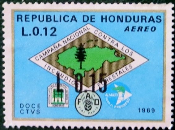 Forest Fire Brigade emblem Surcharged