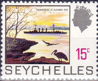 "Königsberg" at Aldabra