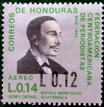 Batres Montufar, Guatemala Surcharged