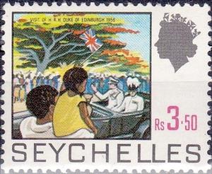 Stamp, Visit of H.R.H, Duke of Edinburgh, 1956, Seychelles,  