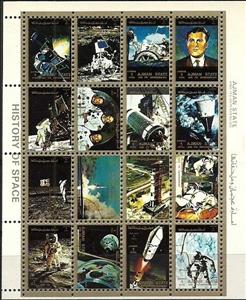 Mini Sheet, Space successes of the USA, Ajman,  , Space Traveling