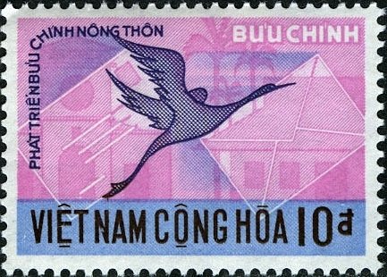 Bird carrying letter