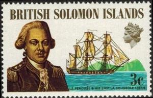 Stamp, Count de La Pe´rouse, Solomon Islands,  , Discoverers