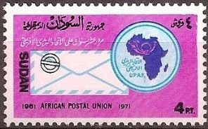 Letter and African Postal Union Emblem