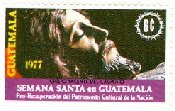 Stamp, Sculpture of Christ, by Pedro de Mendoza, Guatemala,  , Religion, Christian