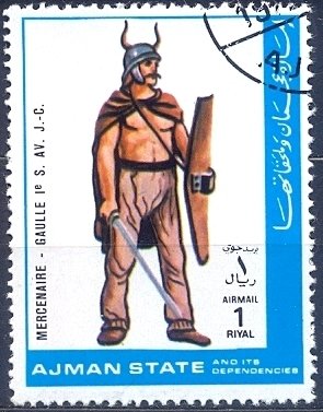 Stamp, Mercenary - Gaul, 1st century BC, Ajman,  , Suits and Costumes