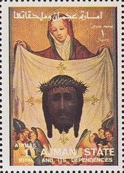 Head of Christ on the Abrasive cloth the veronika