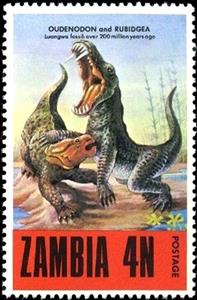 Stamp, Oudenodon and rubidgea, Zambia,  , Archaeology