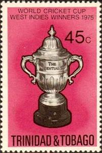 Stamp, Map of the Caribbean, Trinidad and Tobago,  , Sport, Cricket