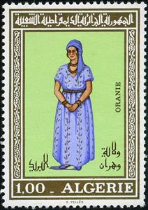 Stamp, Oran, Algeria,  , Suits and Costumes
