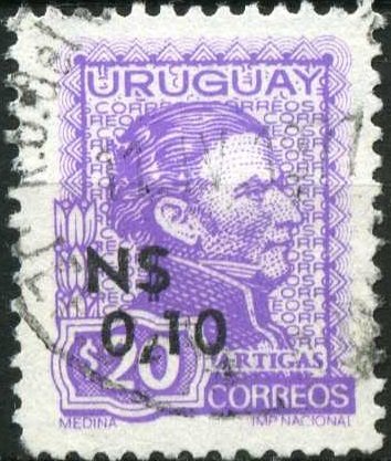 General Artigas overprinted