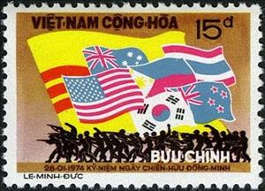Stamp, Flags, Vietnam, South,  , Flags