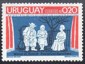 Stamp, Plays by F.Sanchez, "M'hijo el Dotor", Uruguay,  