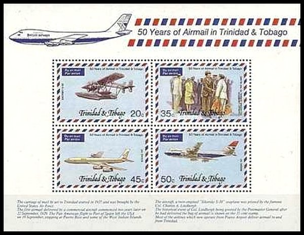 50 years of Airmail in Trinidad and Tobago
