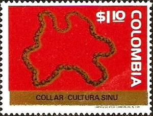 Stamp, Necklace, Colombia,  , Jewellery