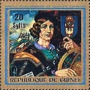 Stamp, Nicolas Copernicus, Guinea, Social Democratic Republic,  , Astronomers