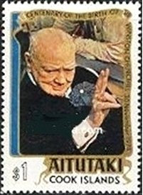 Churchill - Giving V sign