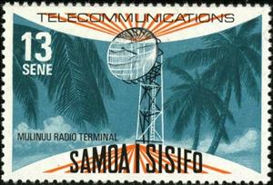 Stamp, Radio terminal, Samoa,  , Telecommunication
