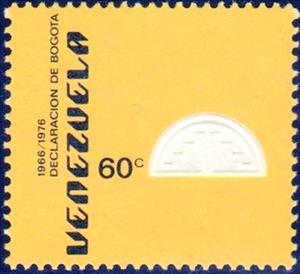 Stamp, Declaration of Bogota, Venezuela,  