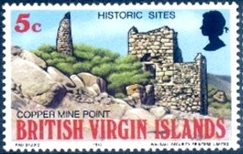 Stamp, Copper Mine Point, British Virgin Islands,  