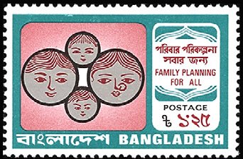 Stamp, World Population Year, Bangladesh,  