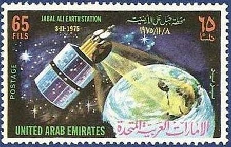 Communications Satellite over Globe
