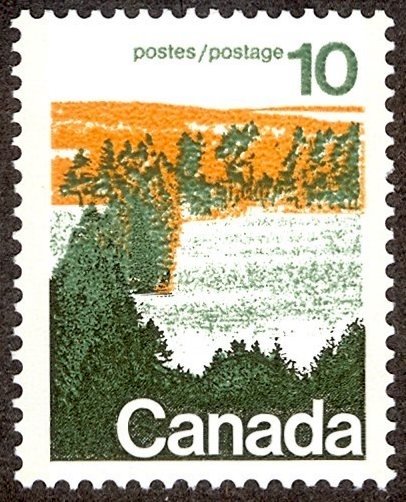 Forest area in central Canada